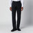 Costume droit en laine extensible bleu