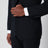 Costume droit en laine extensible bleu