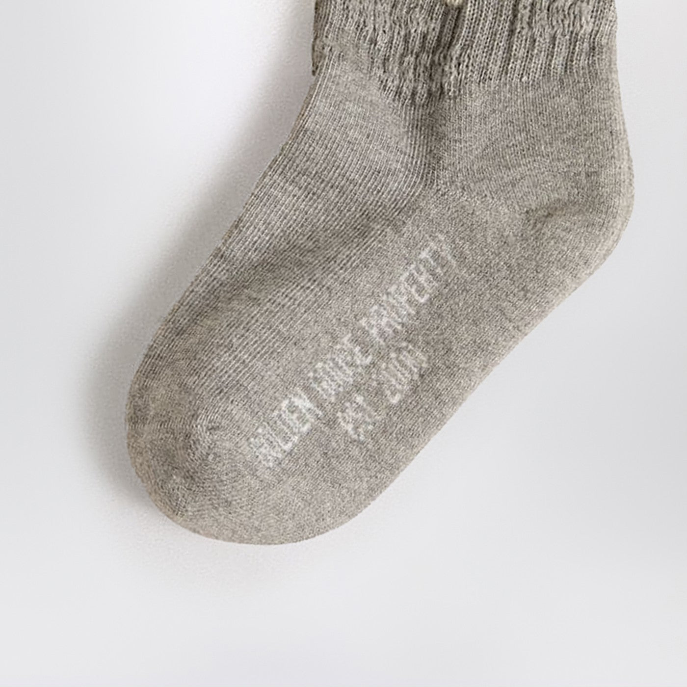 Chaussettes grises en coton mélangé