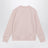Felpa rosa chiara in cotone con stampa logo