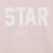 Felpa rosa chiara in cotone con stampa logo
