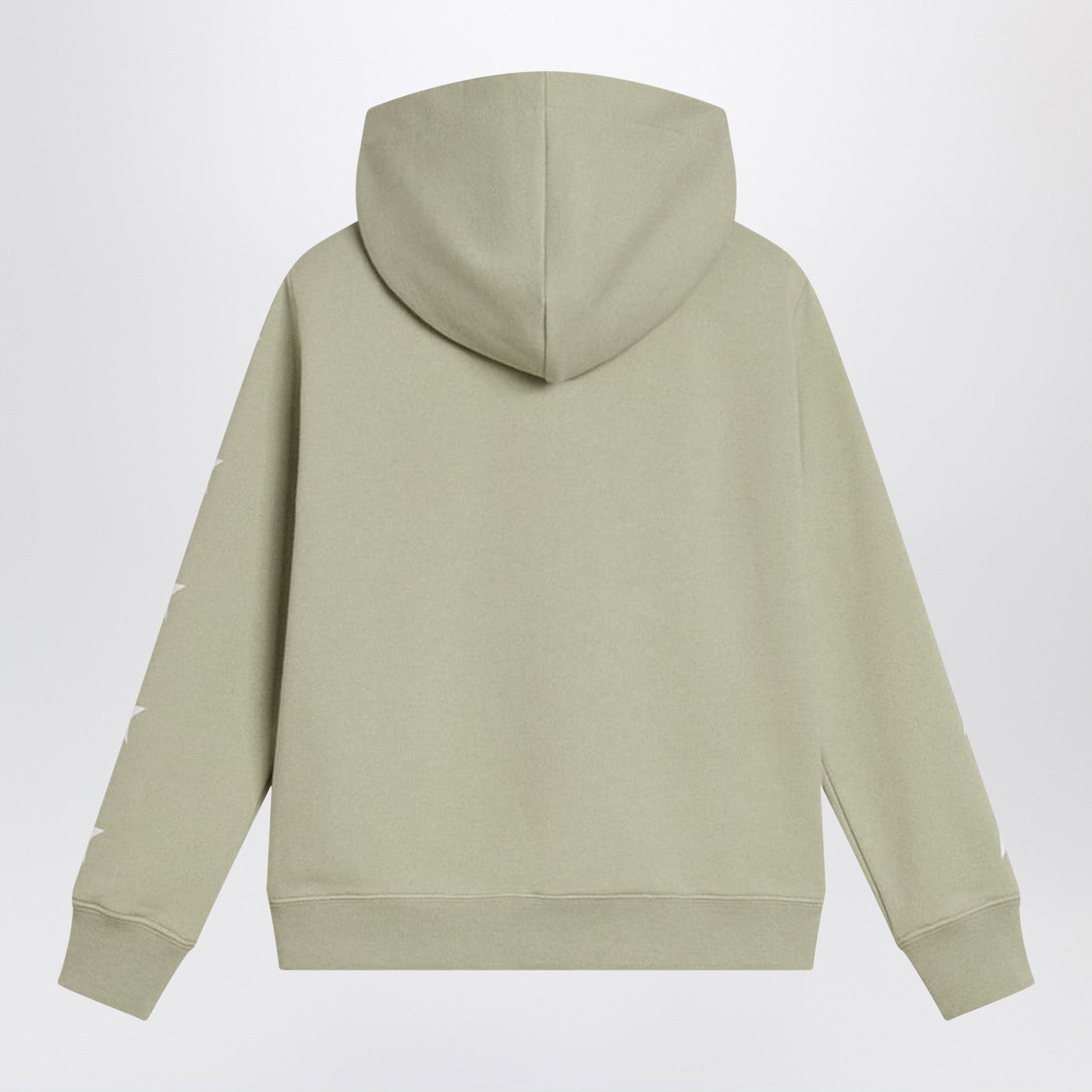 Sweat zippé vert sauge avec étoiles