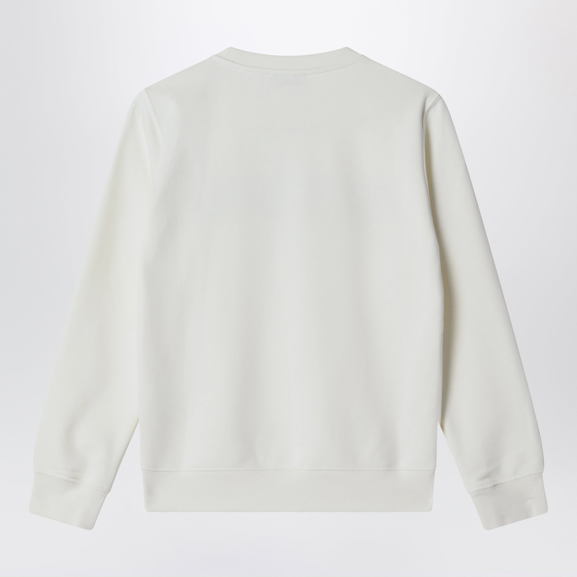 White sweatshirt with embroidered logo