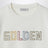 White sweatshirt with embroidered logo