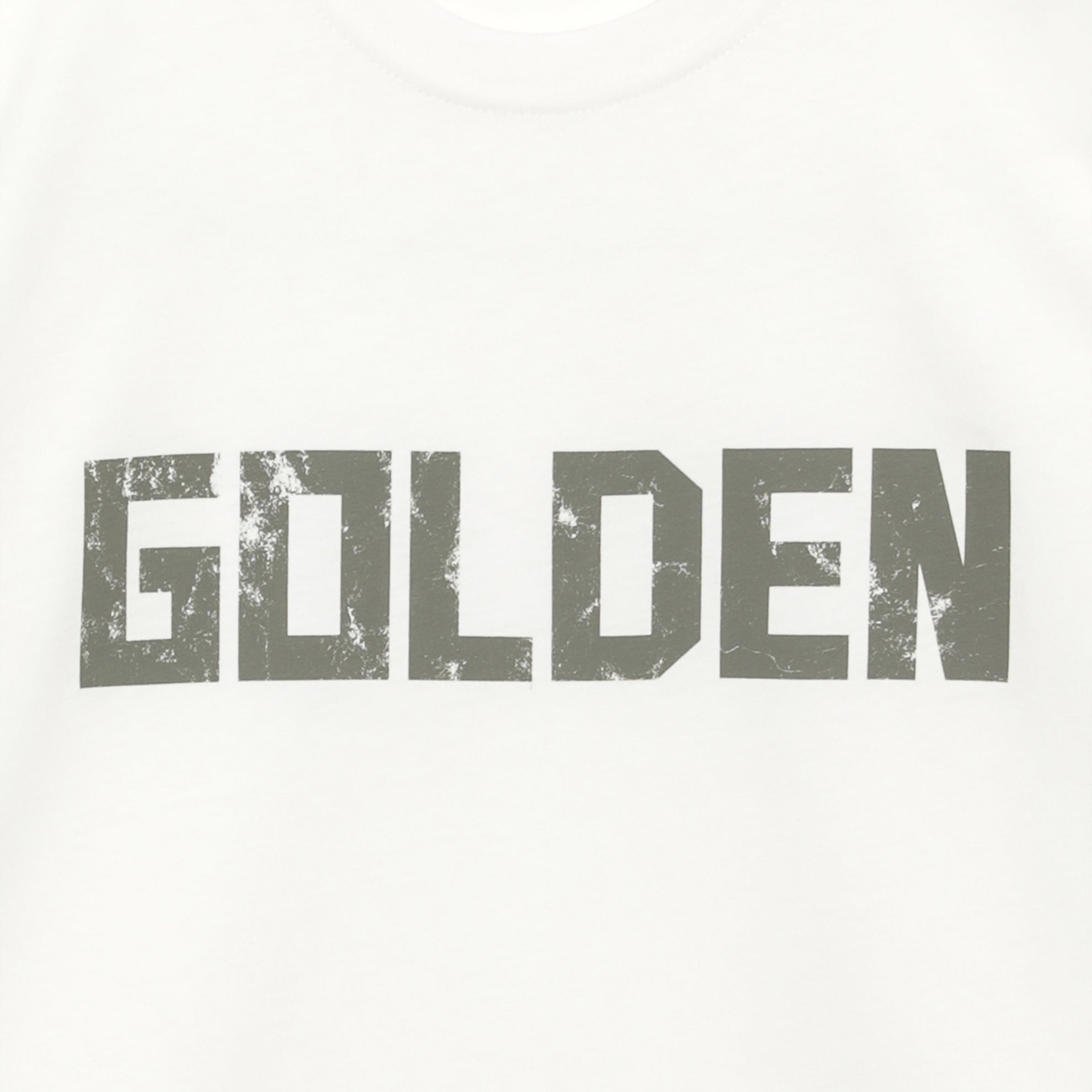 T-shirt bianca in cotone con stampa logo