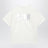 T-shirt bianca in cotone con stampa logo