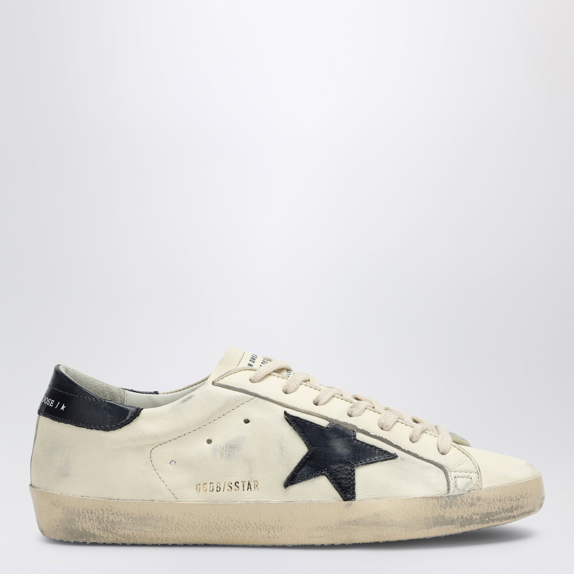 Super-star beige/blue low Sneakers