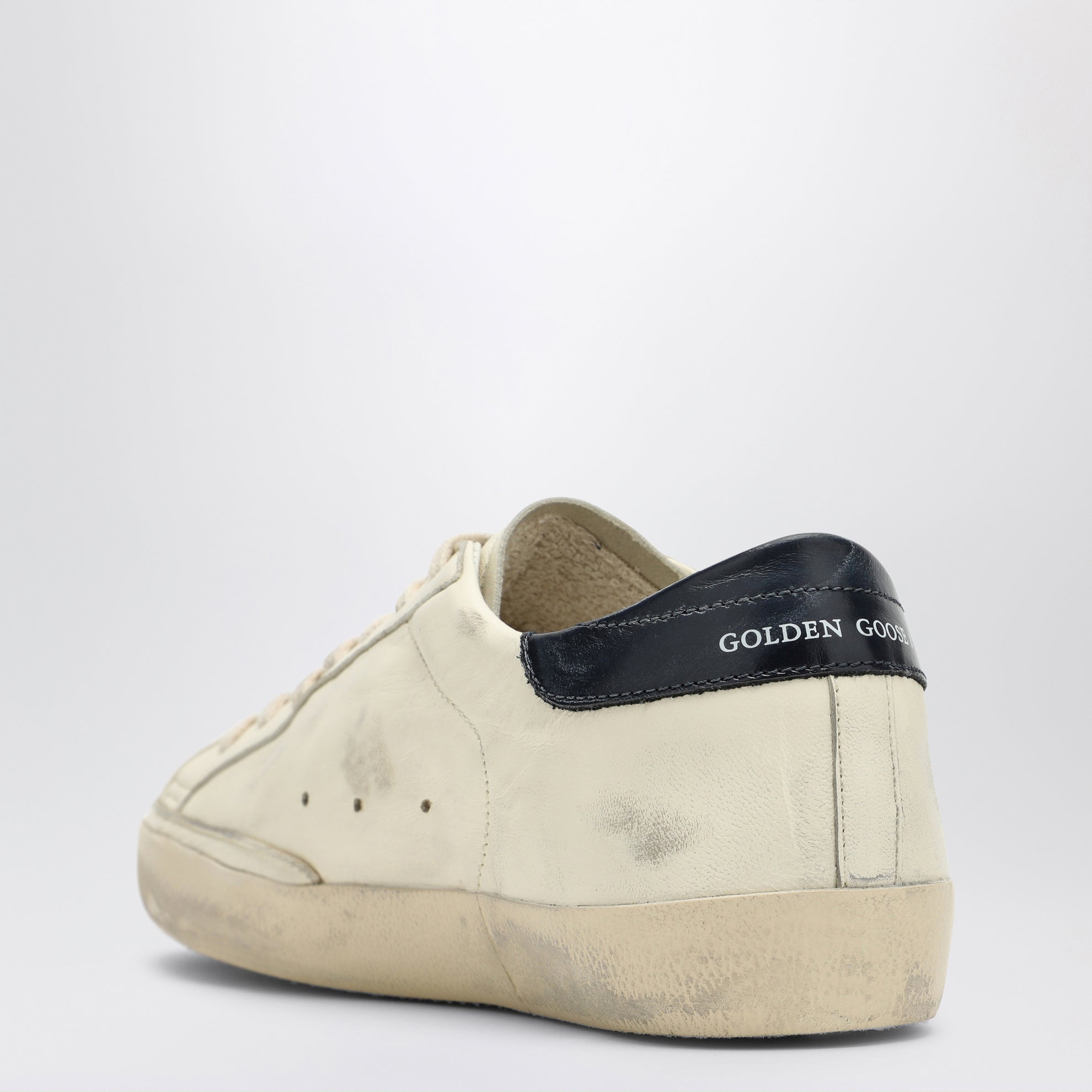 Super-star beige/blue low Sneakers