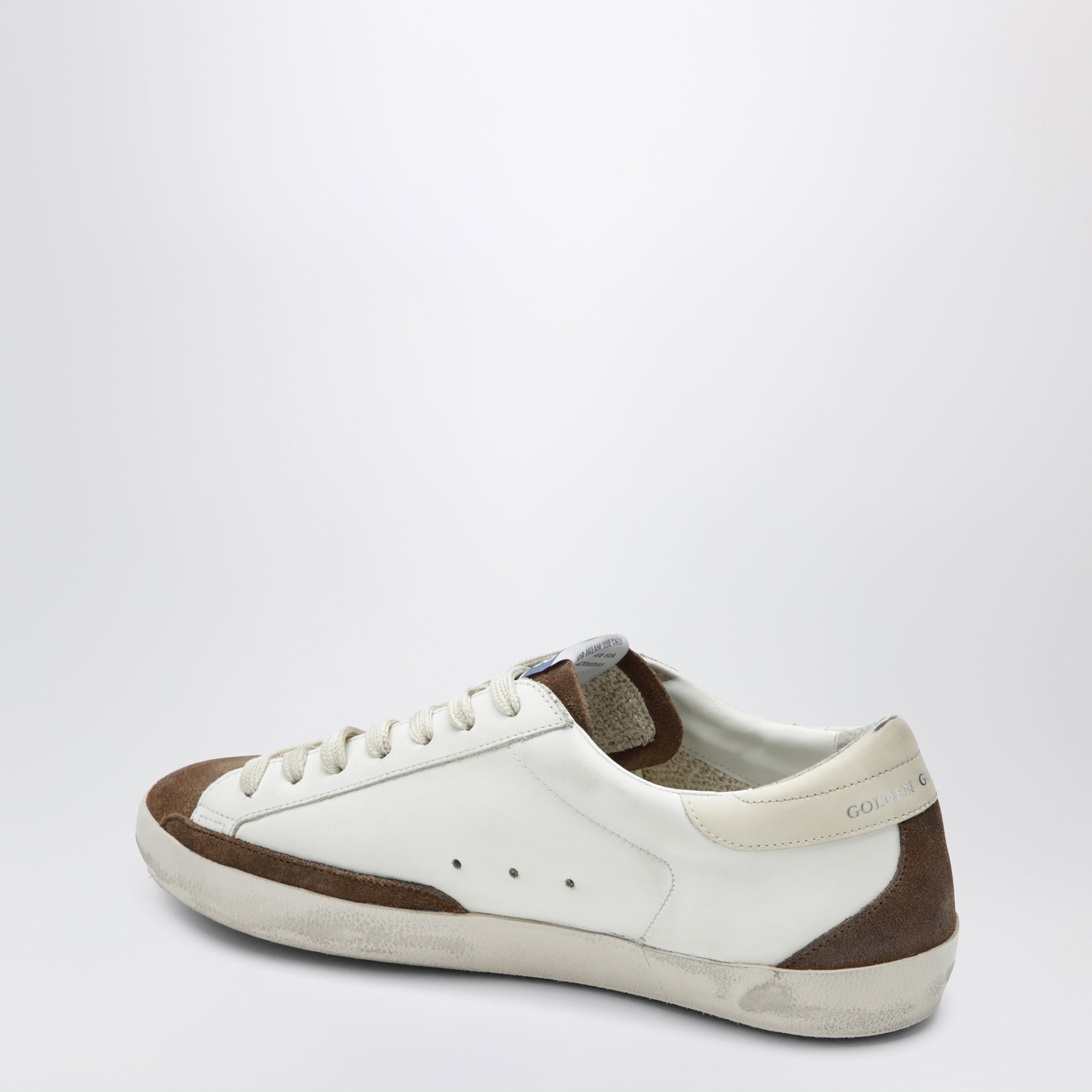Sneakers Super-star bianca/marrone/blu denim/crema