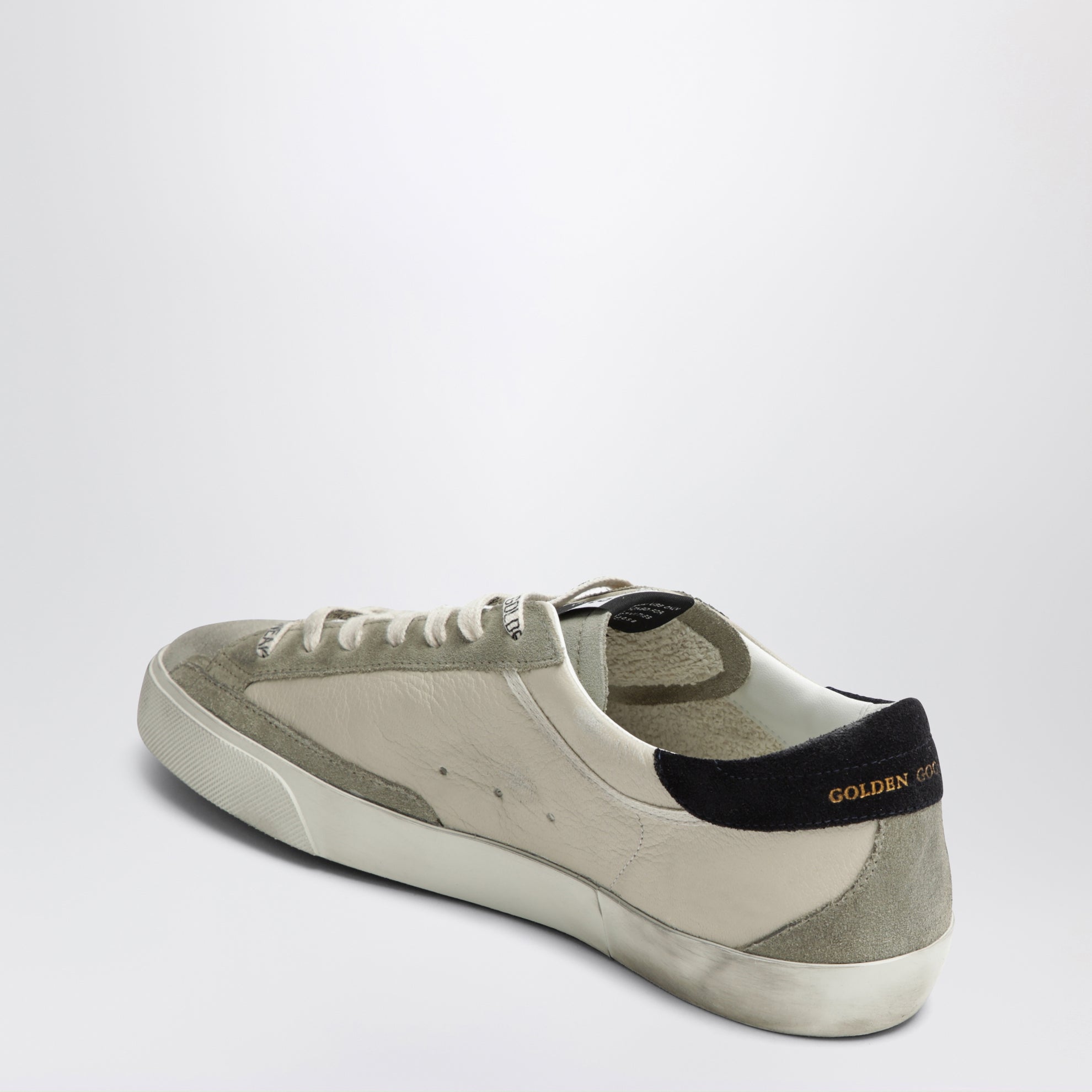 Baskets Super-Star crème/vert olive/bleu