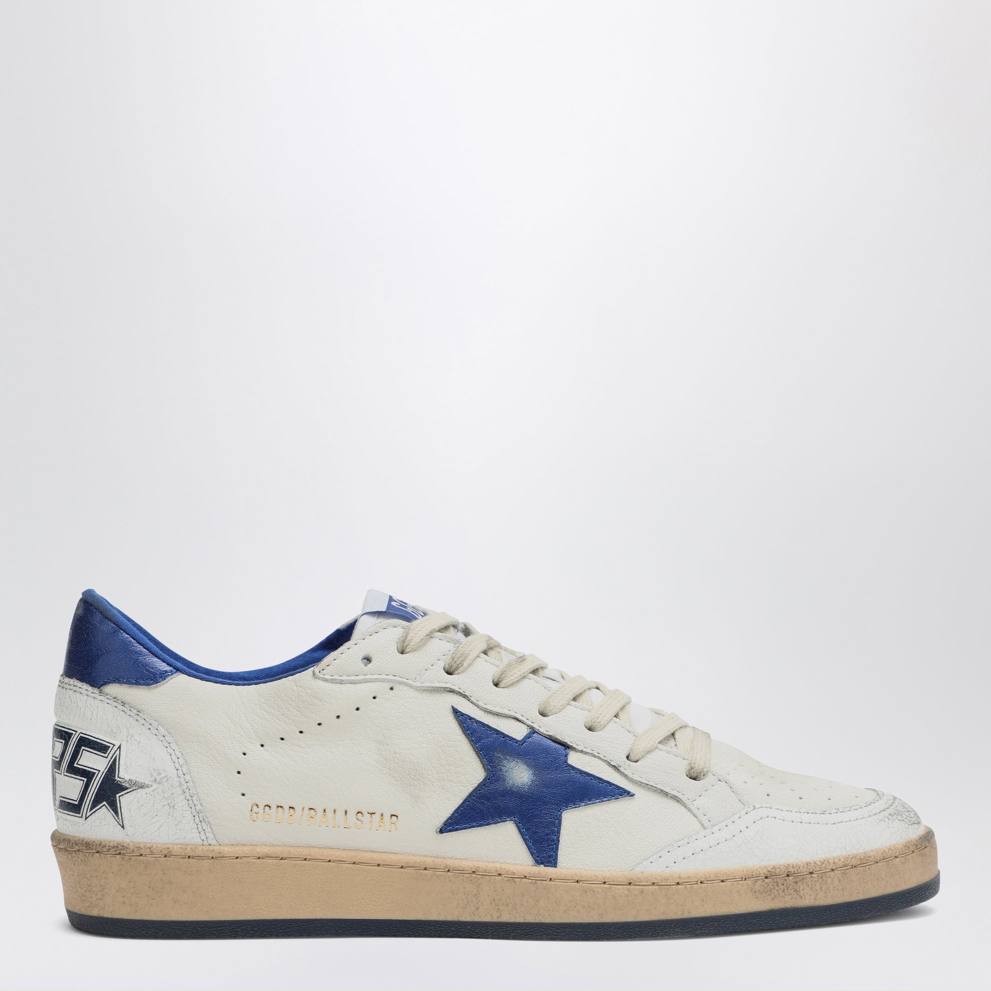 Ballstar Weiß/Metallic Blau Sneaker