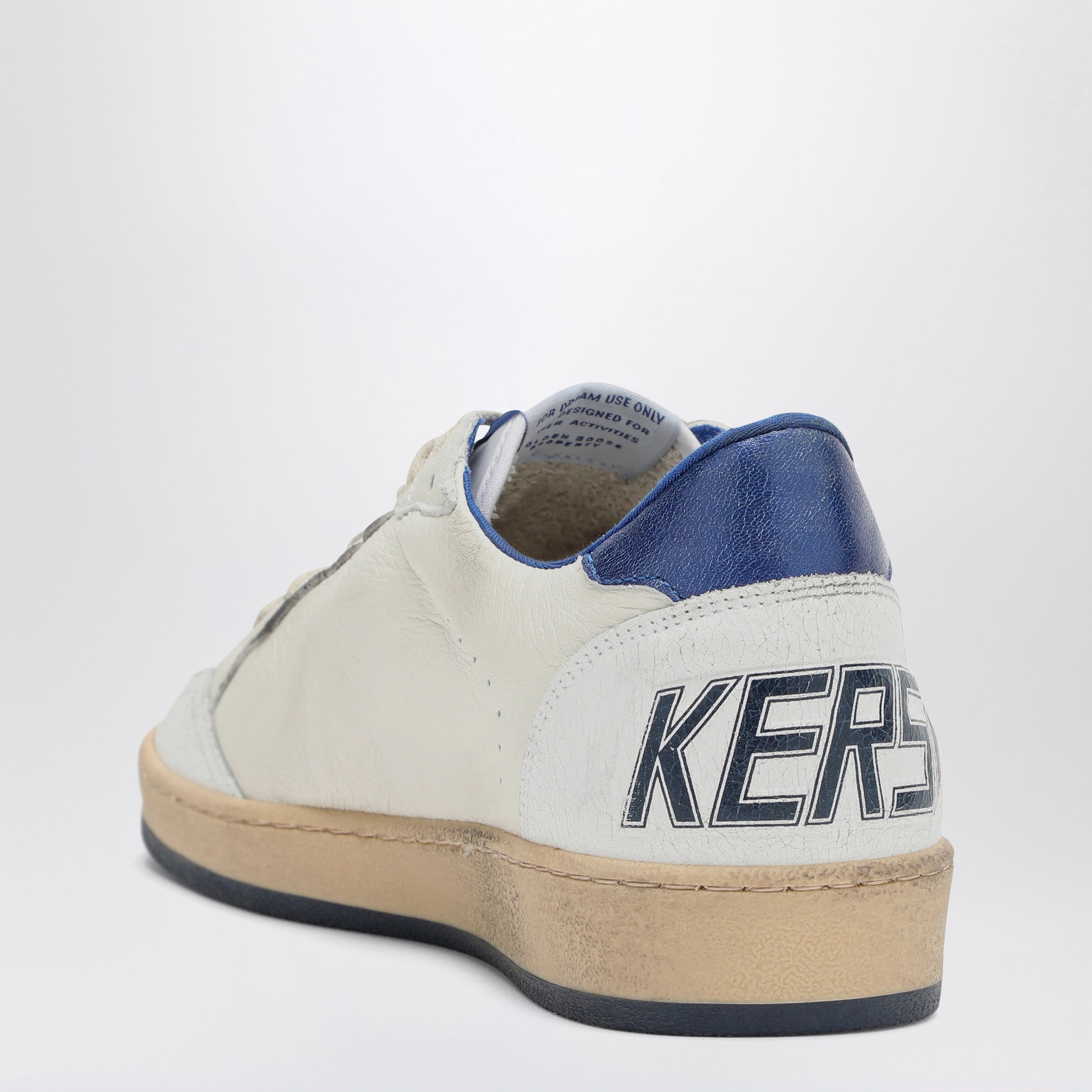 Ballstar Weiß/Metallic Blau Sneaker