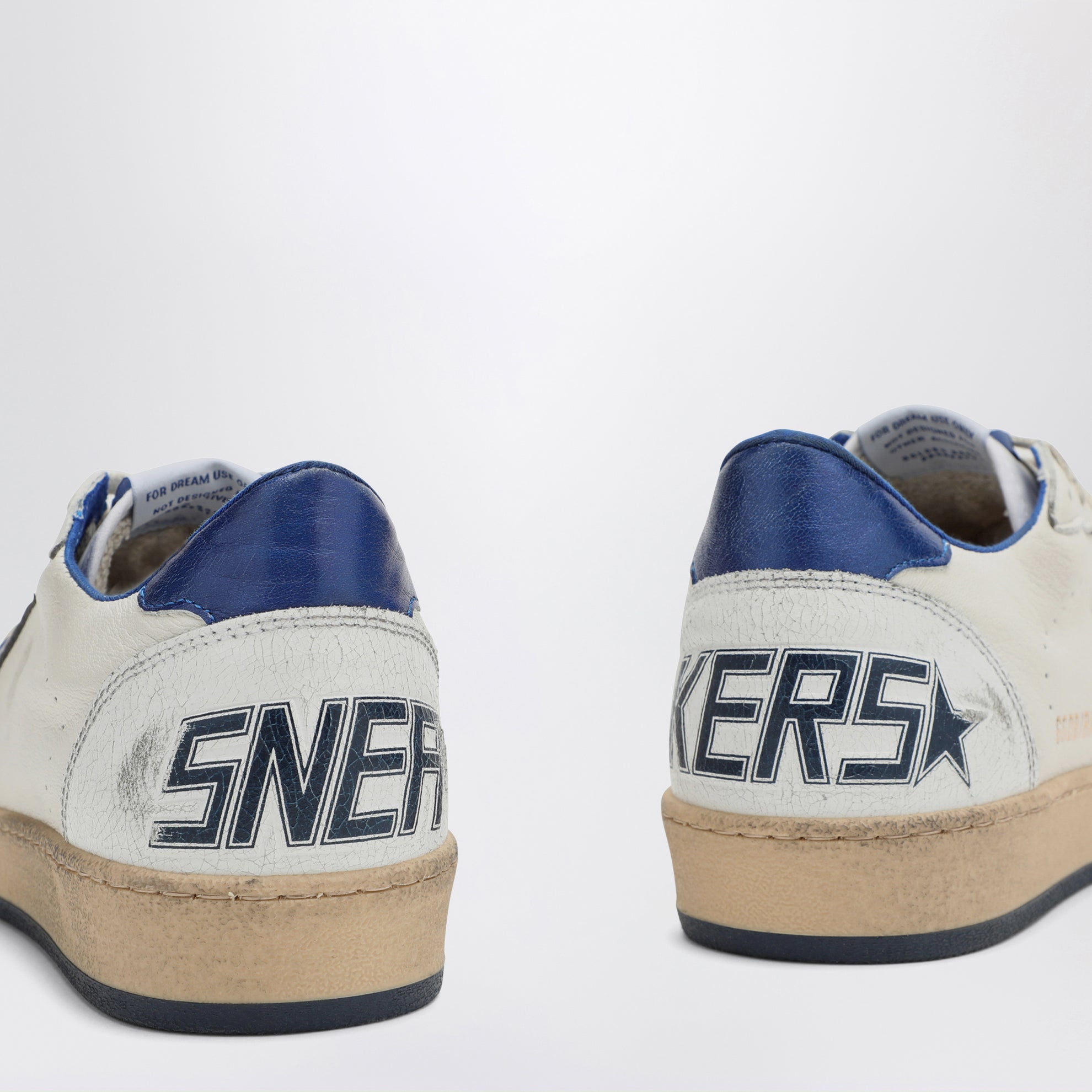 Ballstar Weiß/Metallic Blau Sneaker