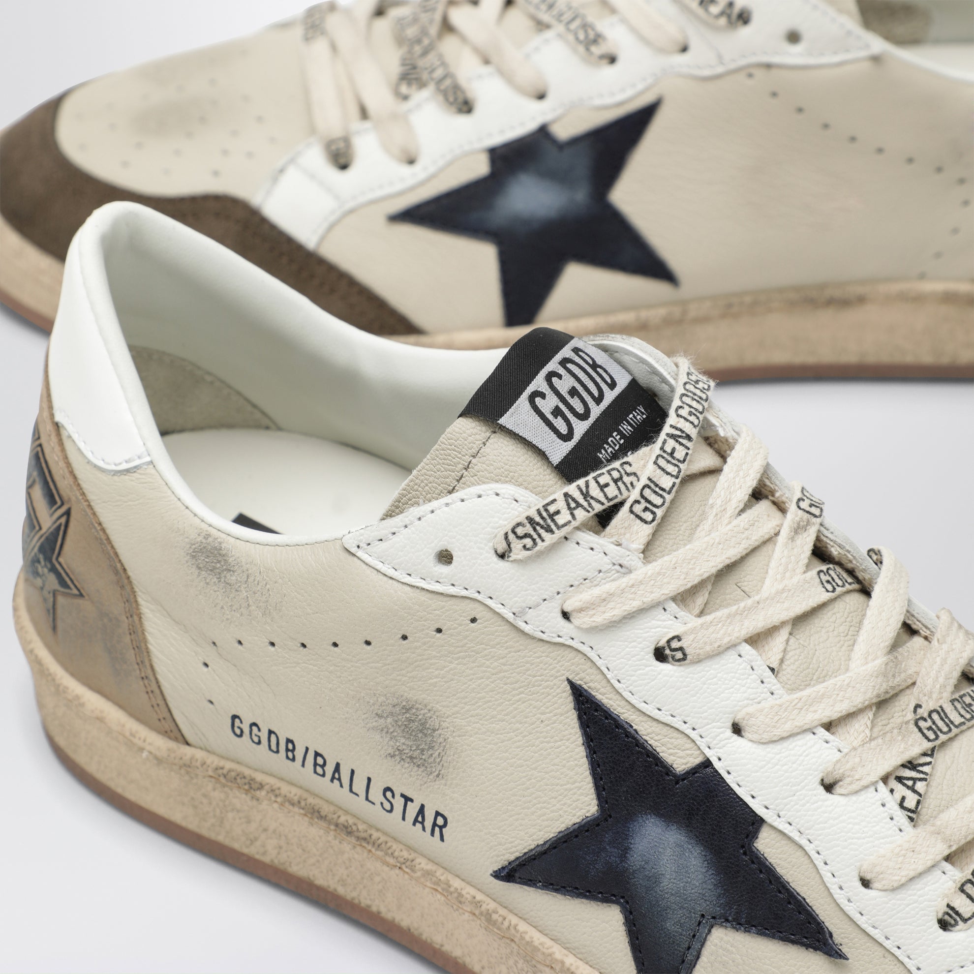 Sneakers Ball Star crème/blanc/marbre/bleu