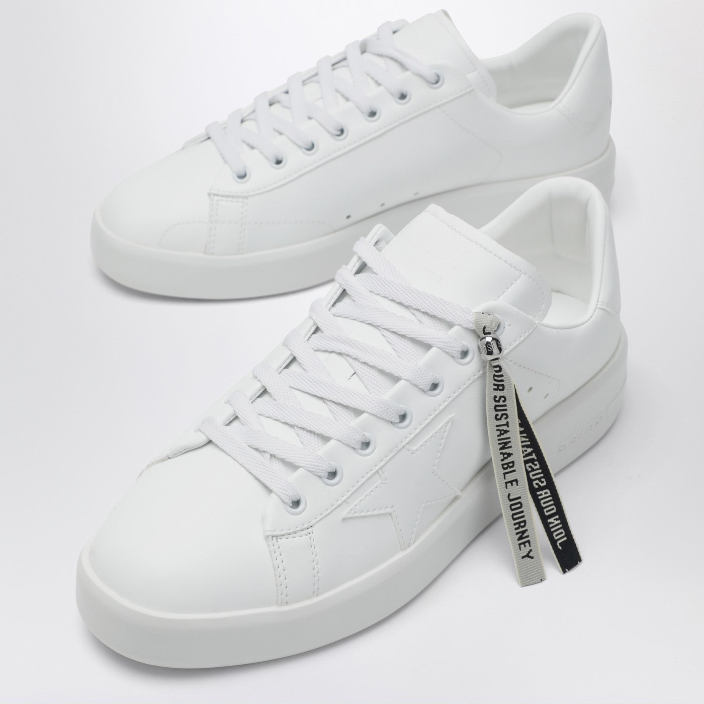 Purestar bio-based Sneakers with white star and heel tab