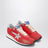 Sneakers Marathon rossa/argento in nylon e suede