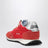 Sneakers Marathon rossa/argento in nylon e suede