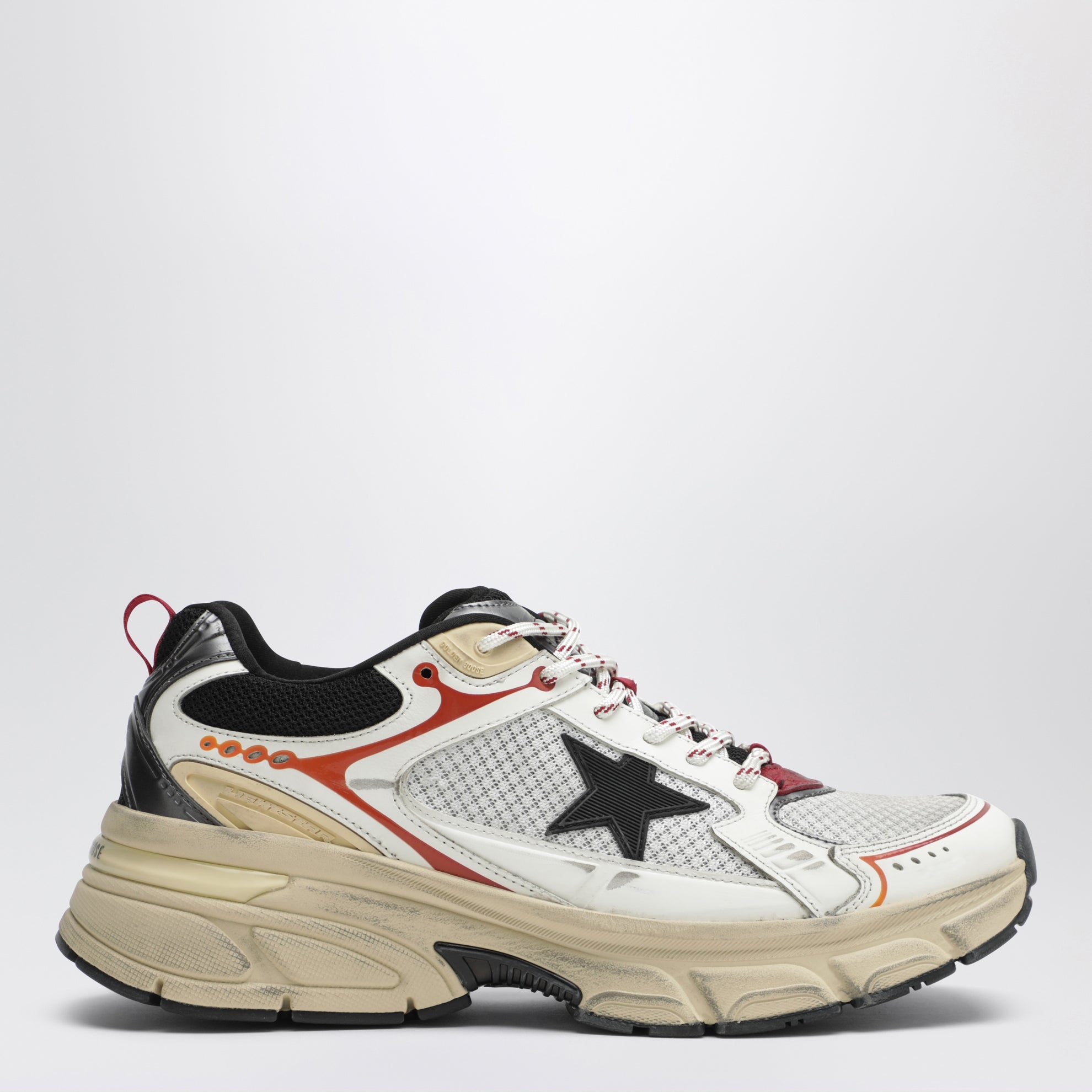 Baskets Lightstar blanc/gris/rouge