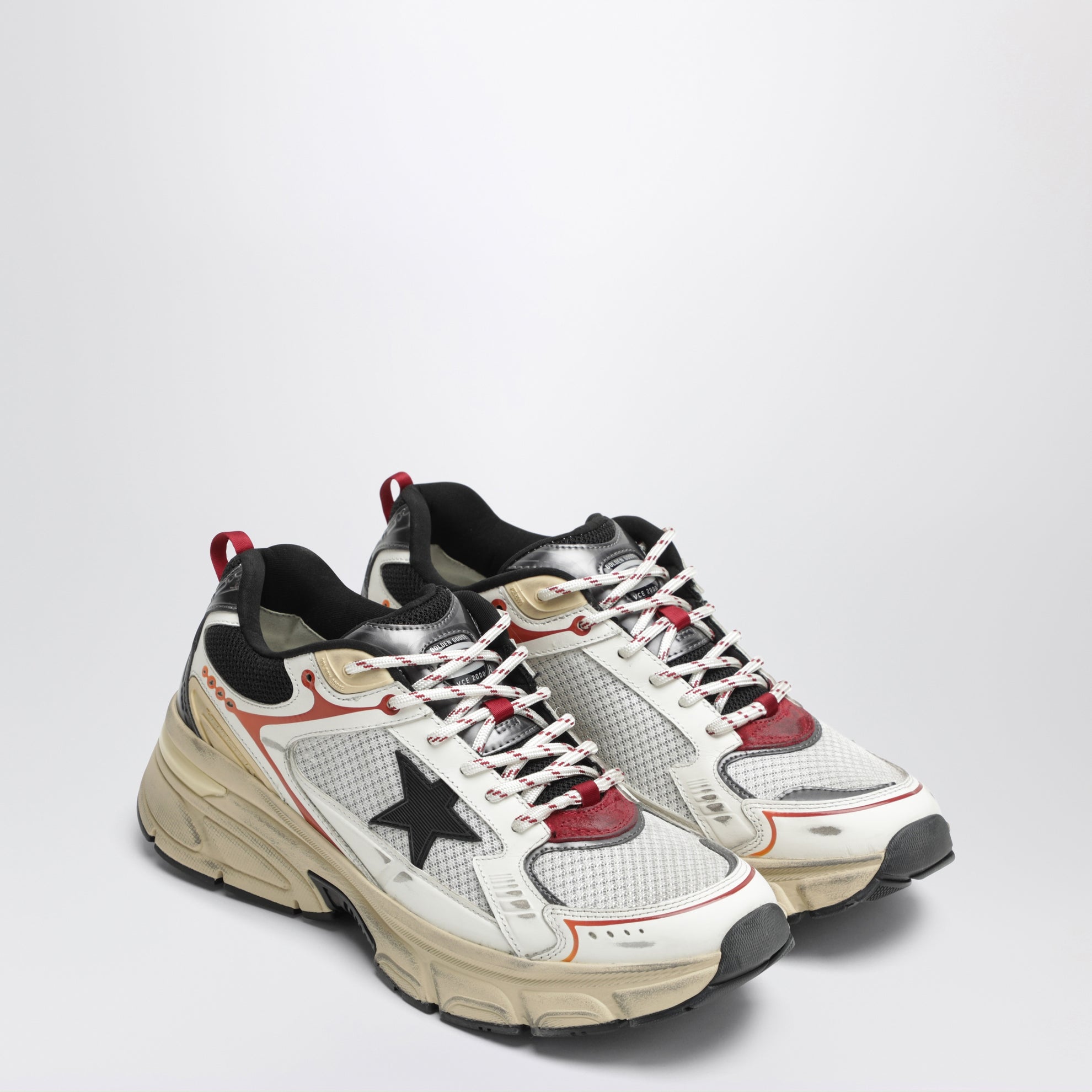 Baskets Lightstar blanc/gris/rouge
