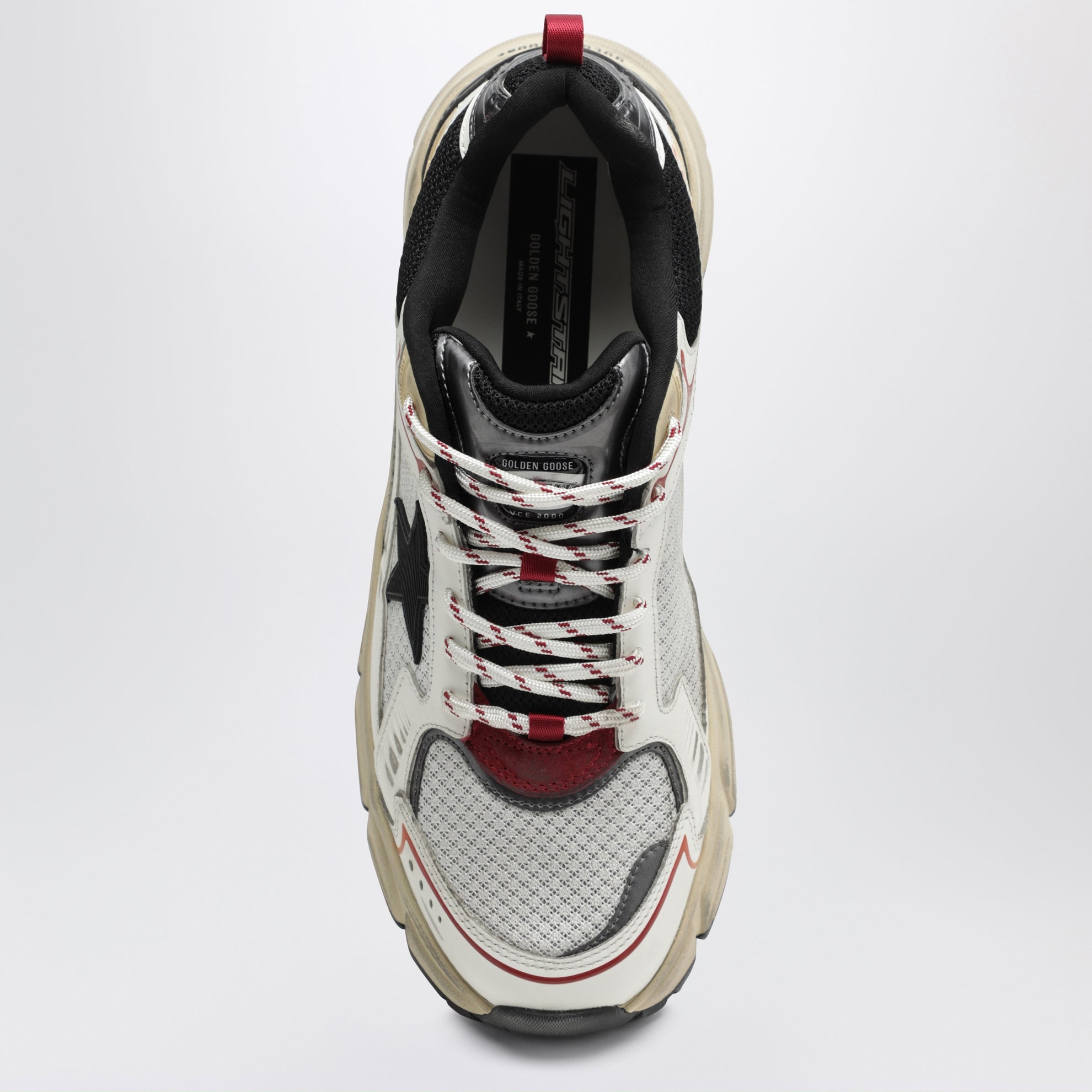 Baskets Lightstar blanc/gris/rouge