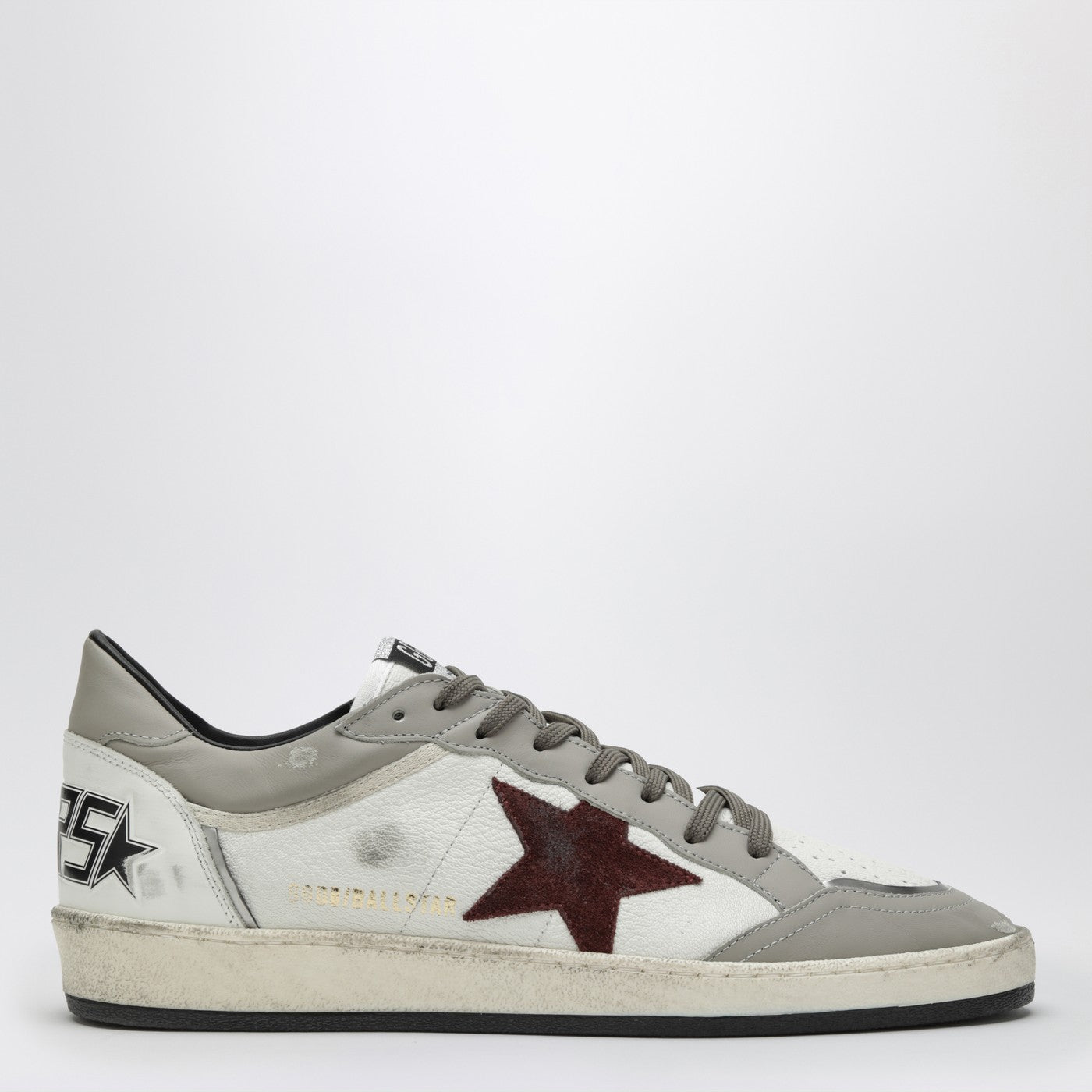 Sneakers Ball Star bianca/tortora/bordeaux