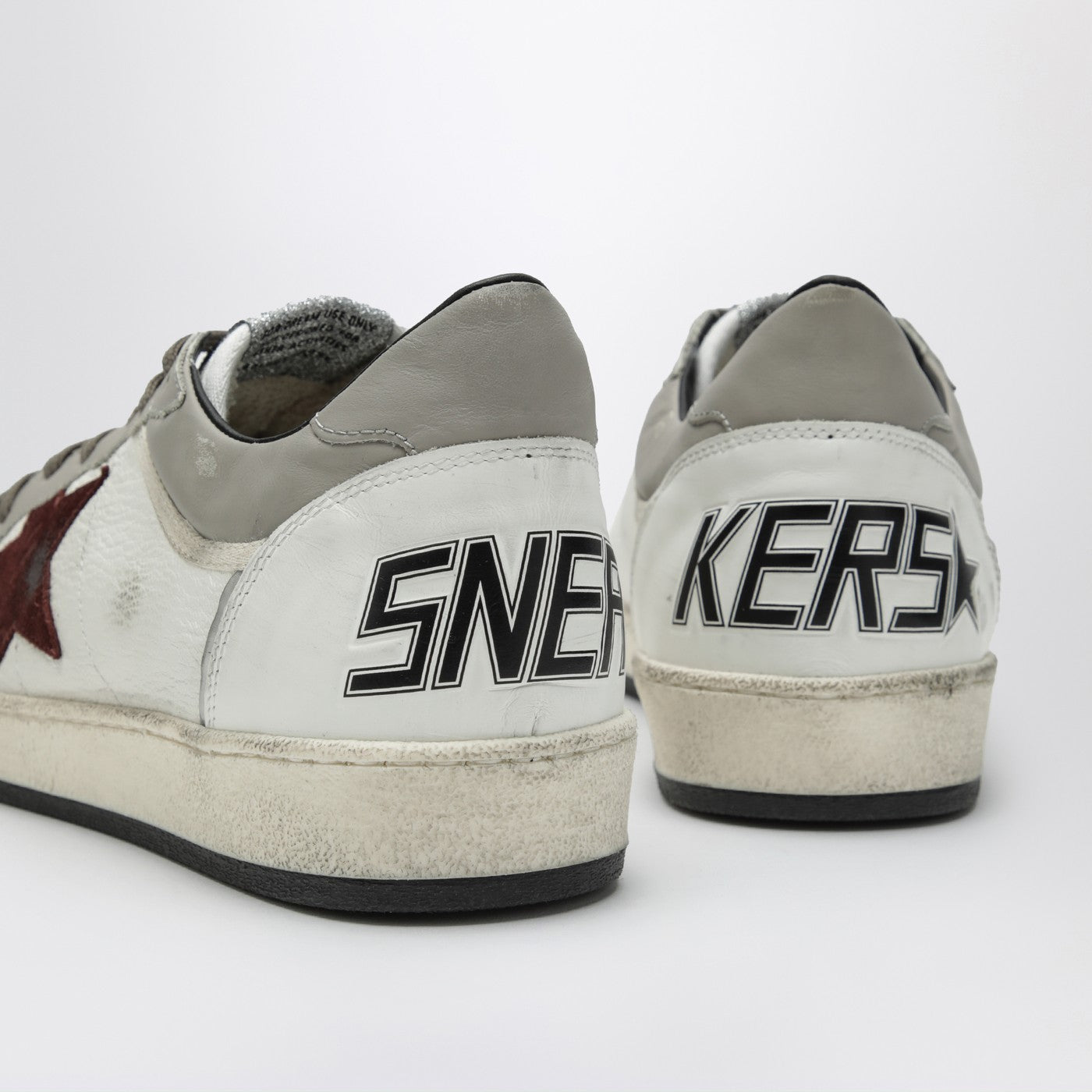 Sneakers Ball Star bianca/tortora/bordeaux