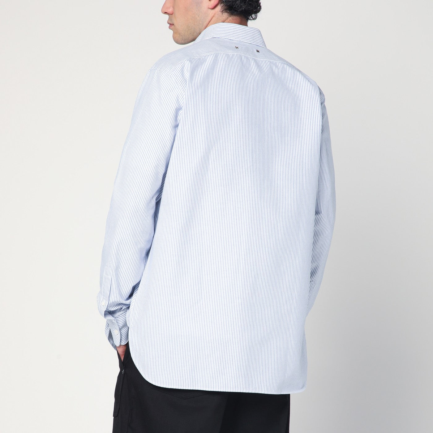 Camicia a righe bianca/azzurra