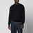 Dunkelblauer Pullover aus Baumwollmischung mit Used-Effekt