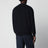 Dunkelblauer Pullover aus Baumwollmischung mit Used-Effekt