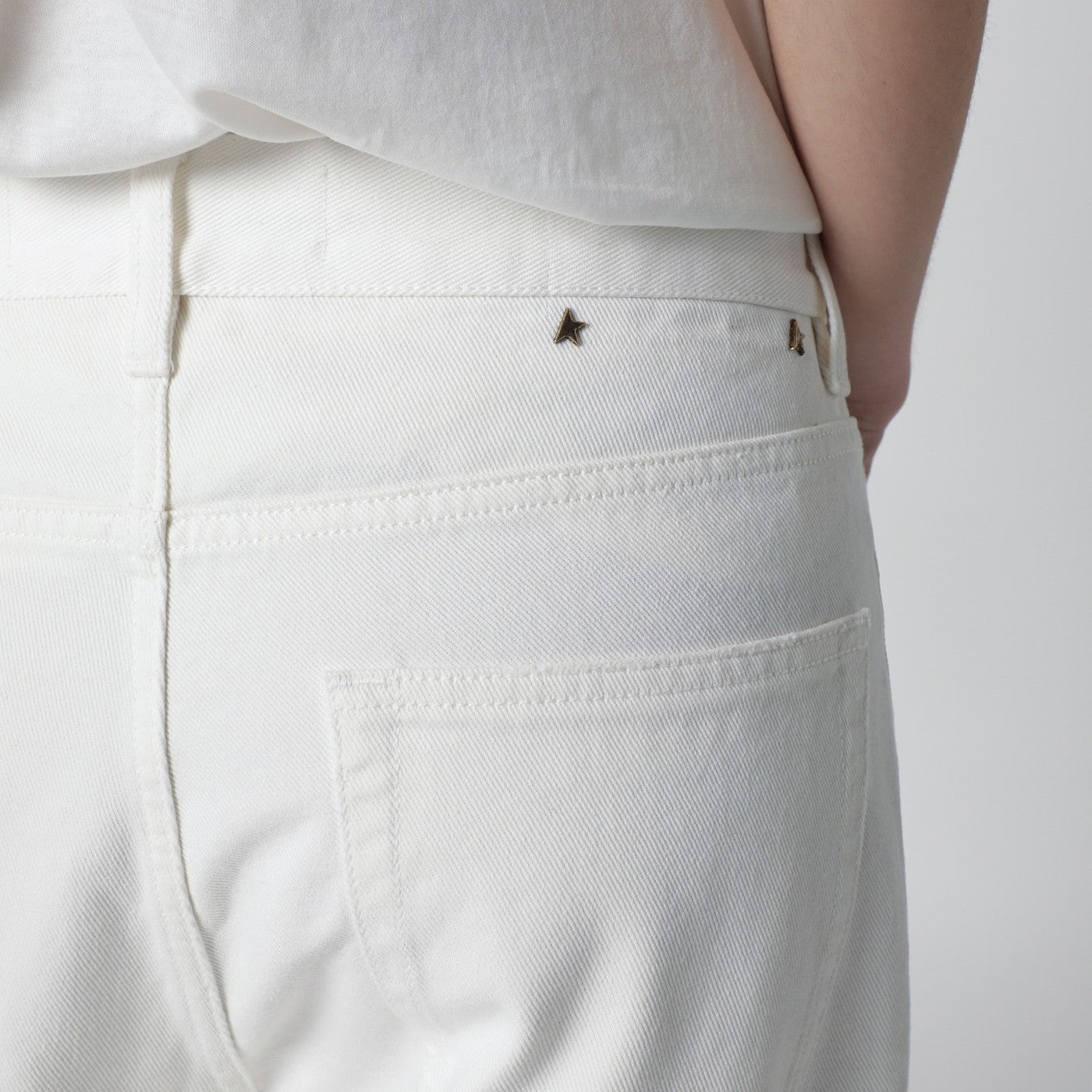 Pantalon blanc en coton