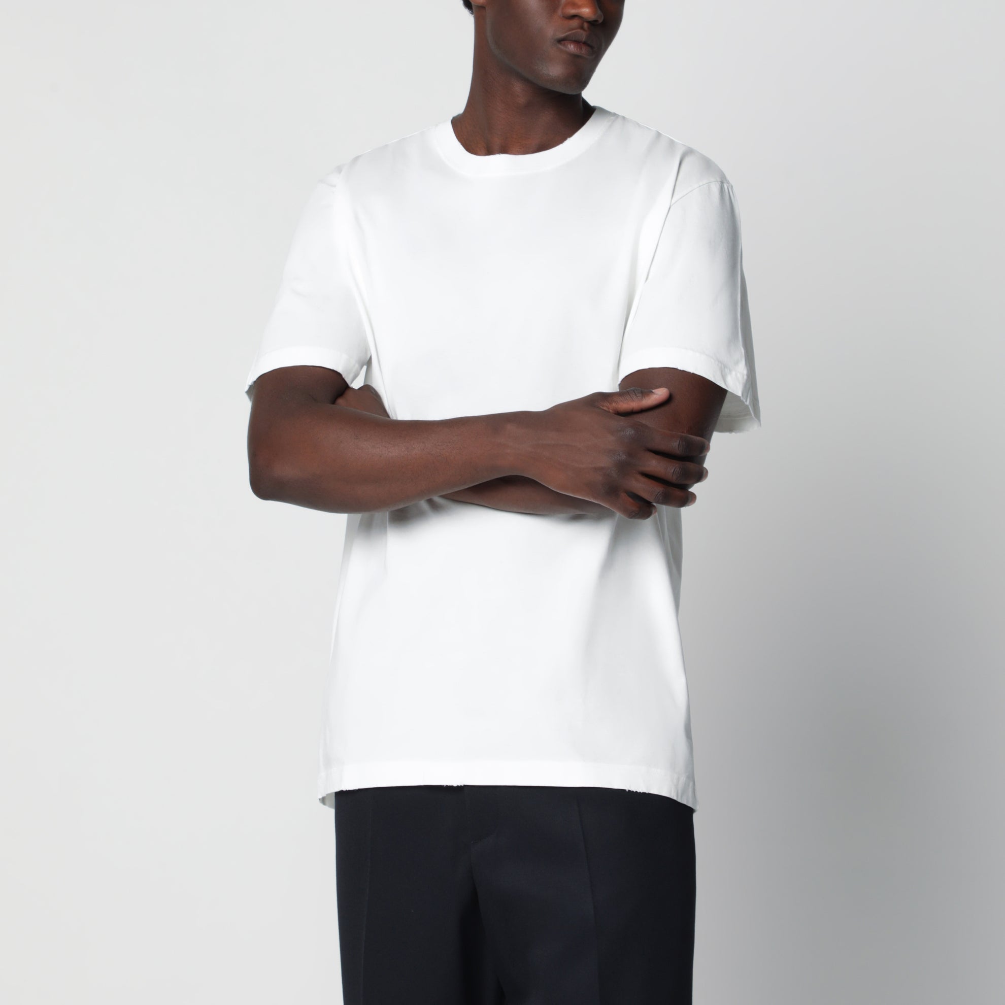 T-shirt bianca in cotone