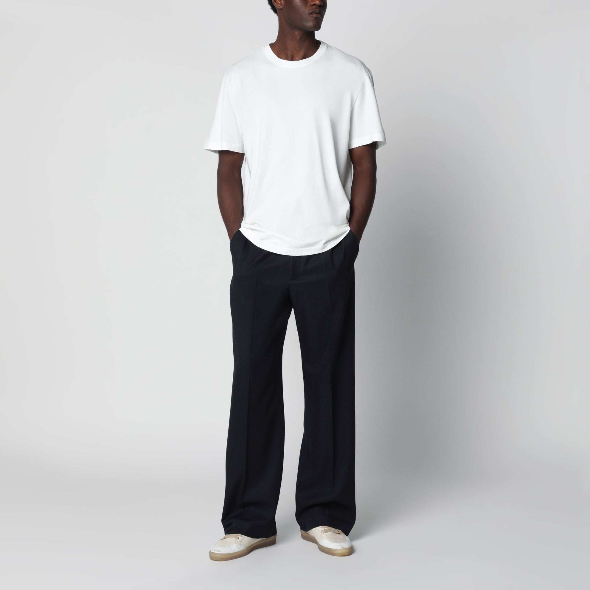 T-shirt bianca in cotone