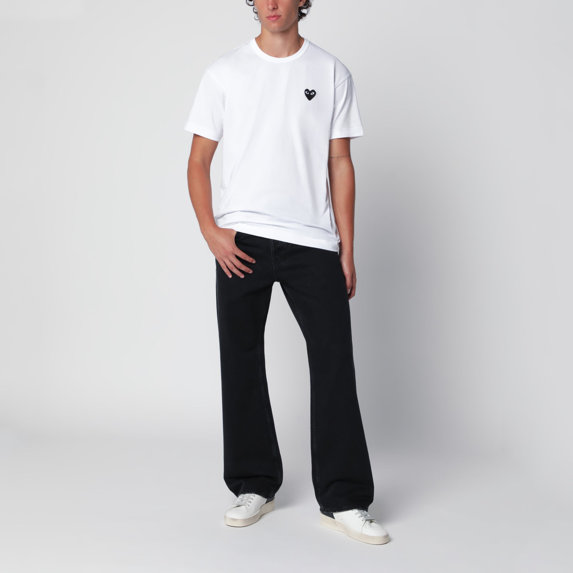 Jeans nero effetto vintage