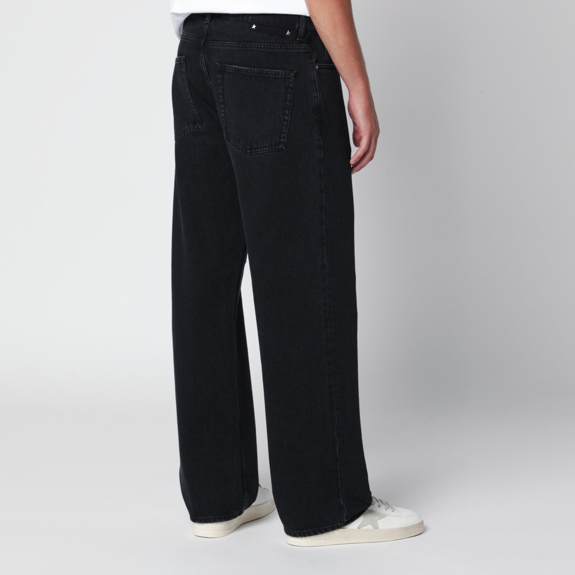 Jeans nero effetto vintage
