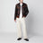 blouson aviateur en cuir marron effet vintage