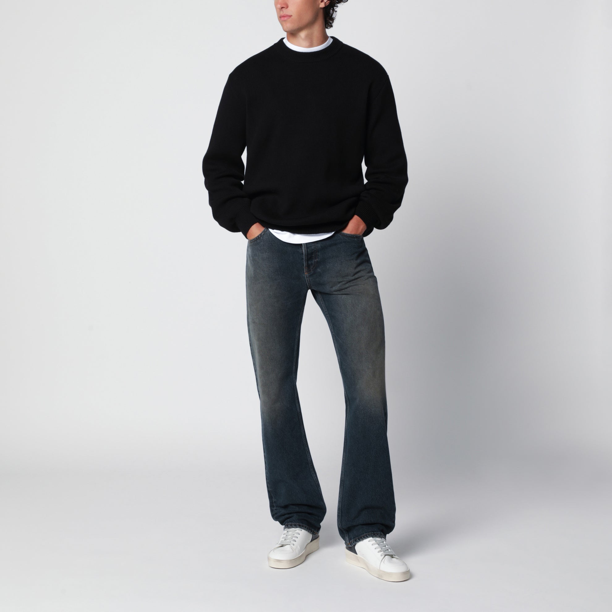 Jeans dritti Journey blu in cotone