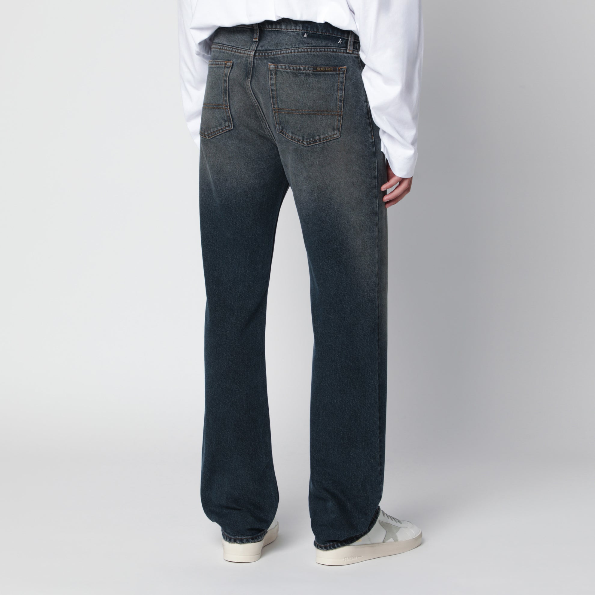 Jeans dritti Journey blu in cotone
