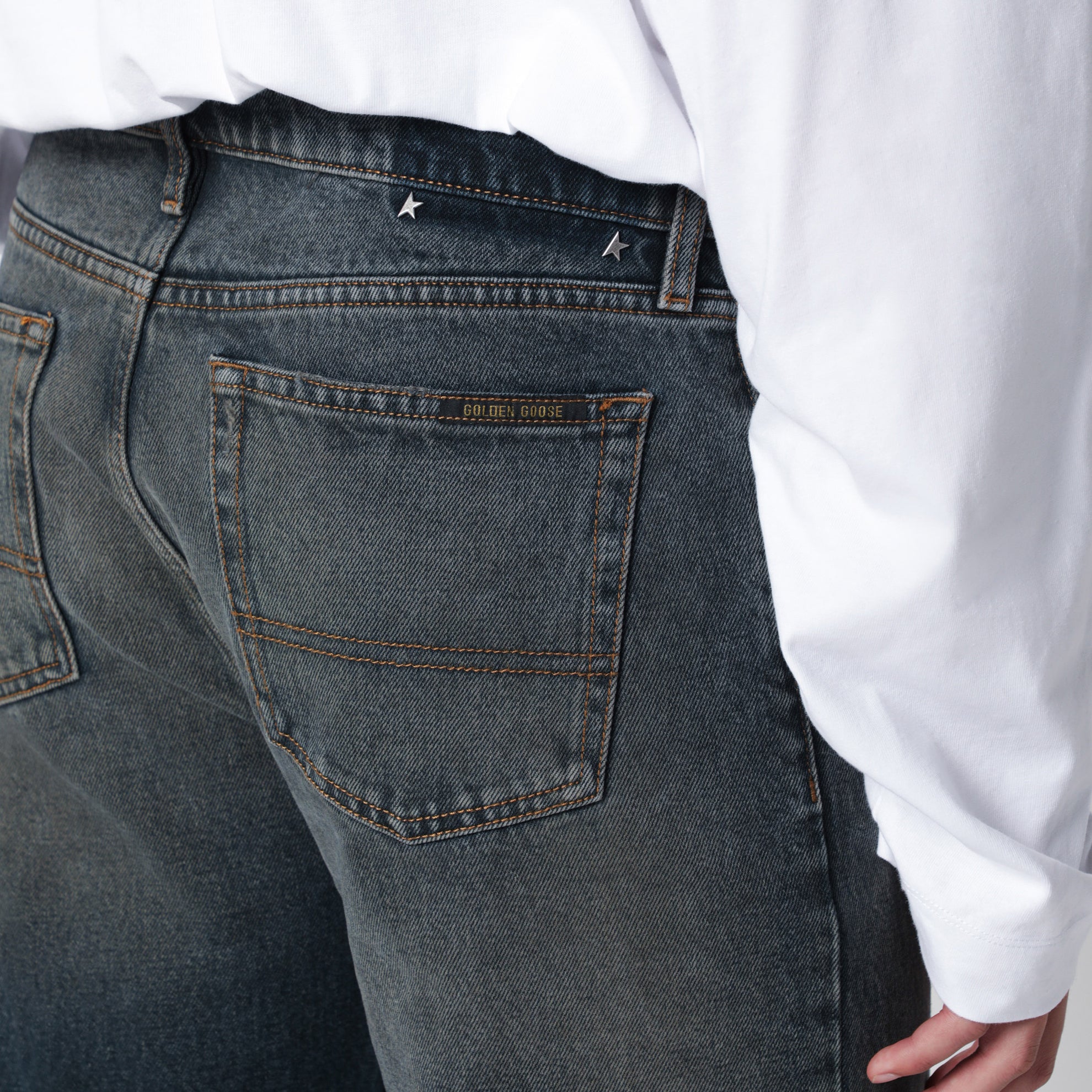 Jeans dritti Journey blu in cotone
