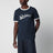 T-Shirt aus Baumwolljersey mit Logoprint in Blau/Weiß