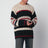 Pull rayé multicolore en mélange d'alpaga