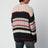 Pull rayé multicolore en mélange d'alpaga