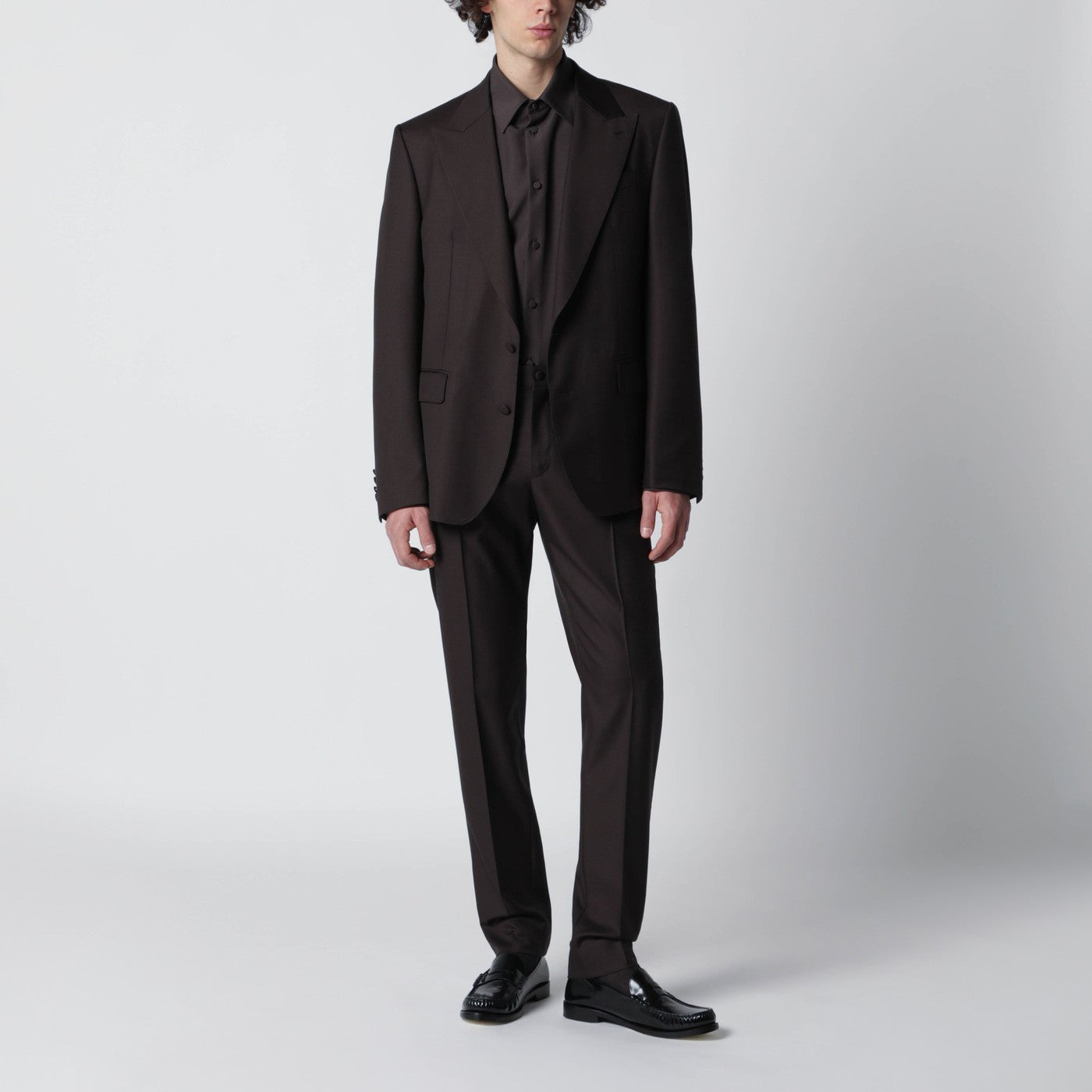 Brown wool trousers