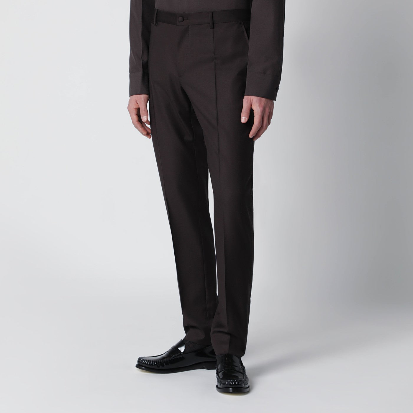 Brown wool trousers