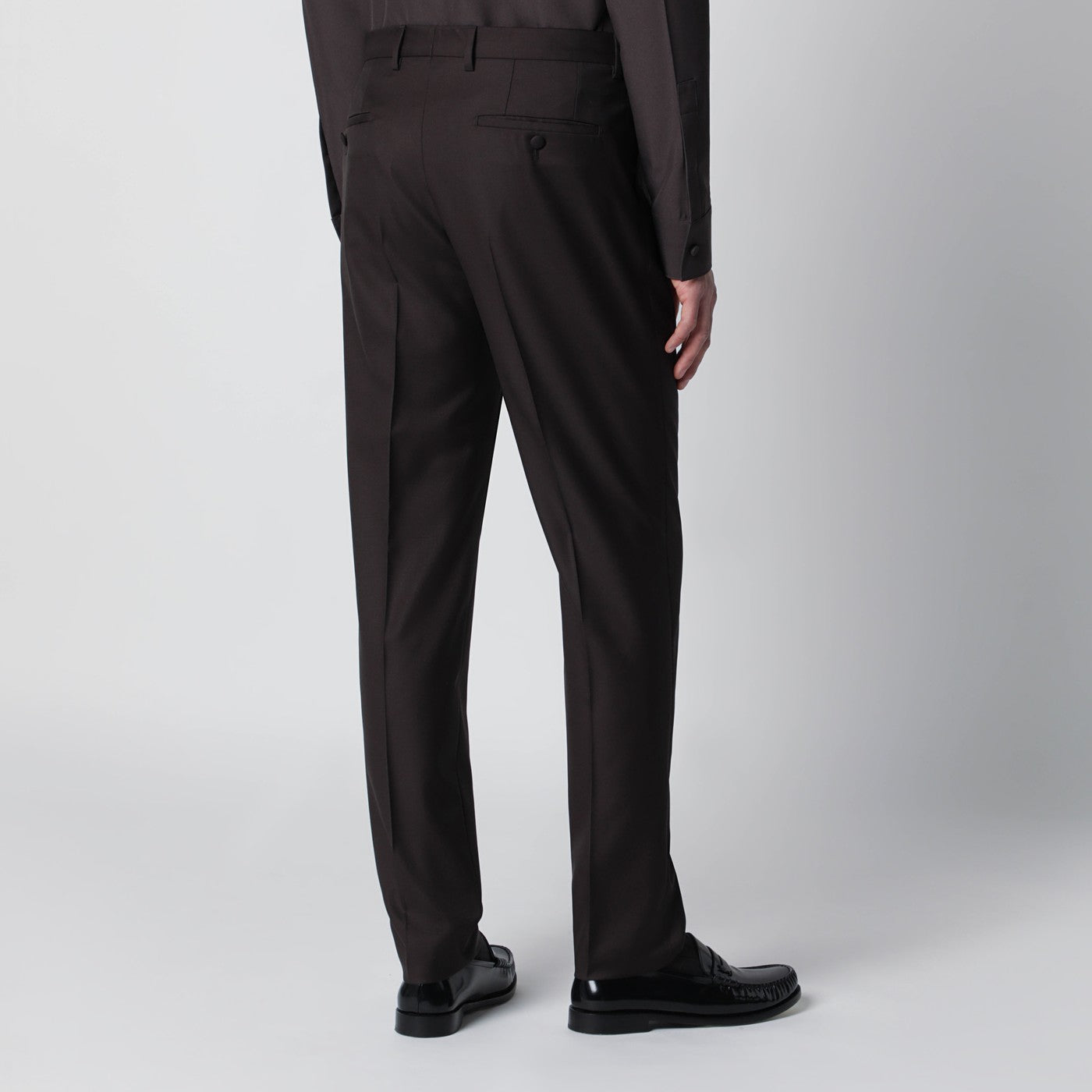 Brown wool trousers