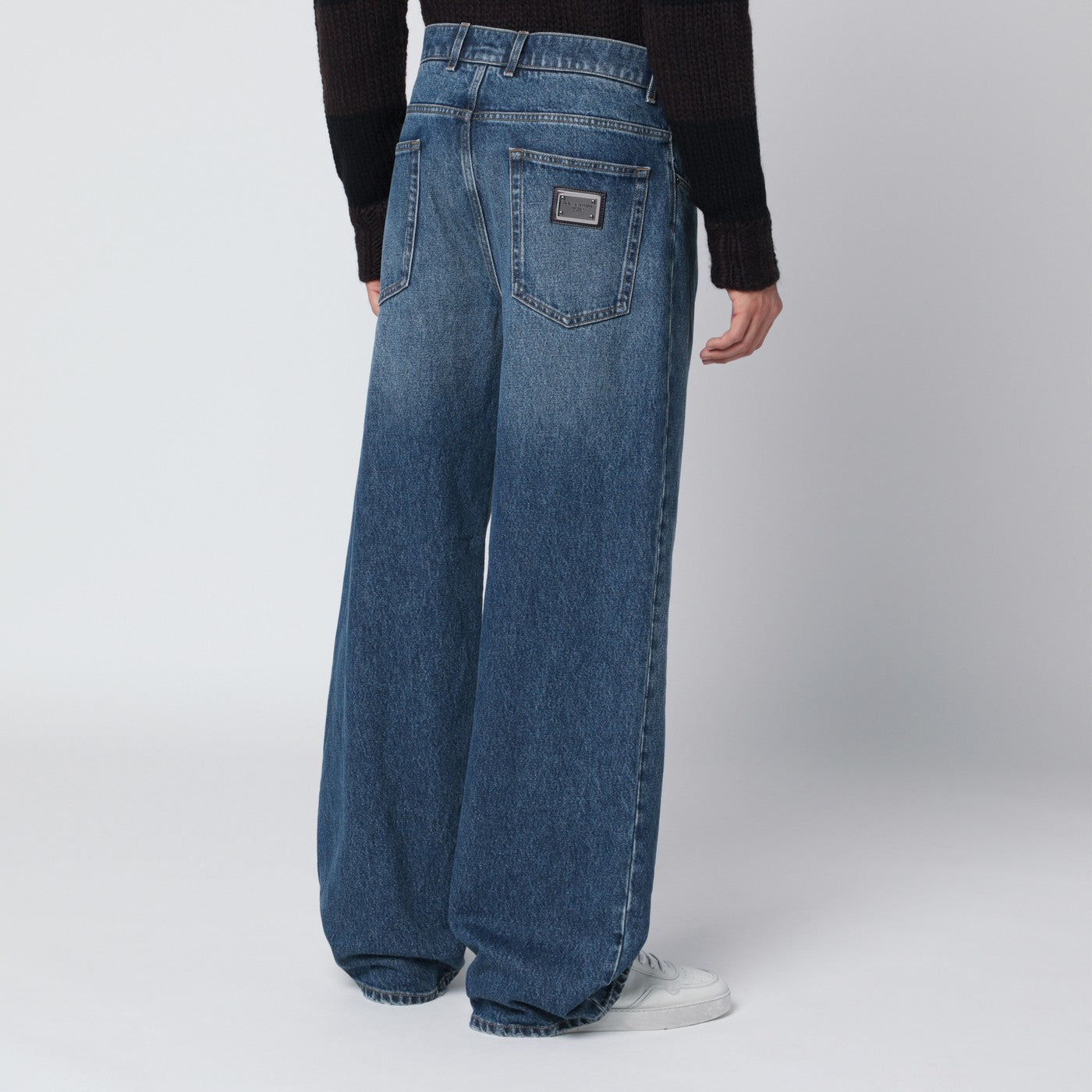 Blue washed over jeans