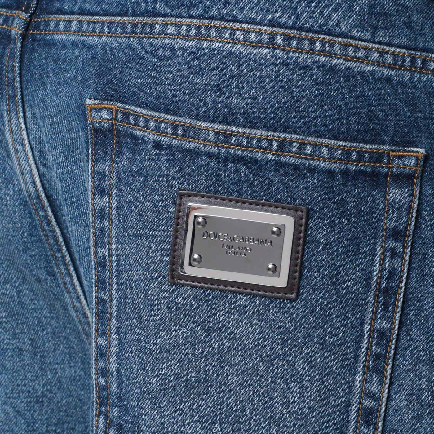 Blue washed over jeans