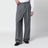 Pantalon gris en laine mélangée à pois