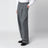 Pantaloni grigi in misto lana puntinata