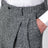 Pantaloni grigi in misto lana puntinata
