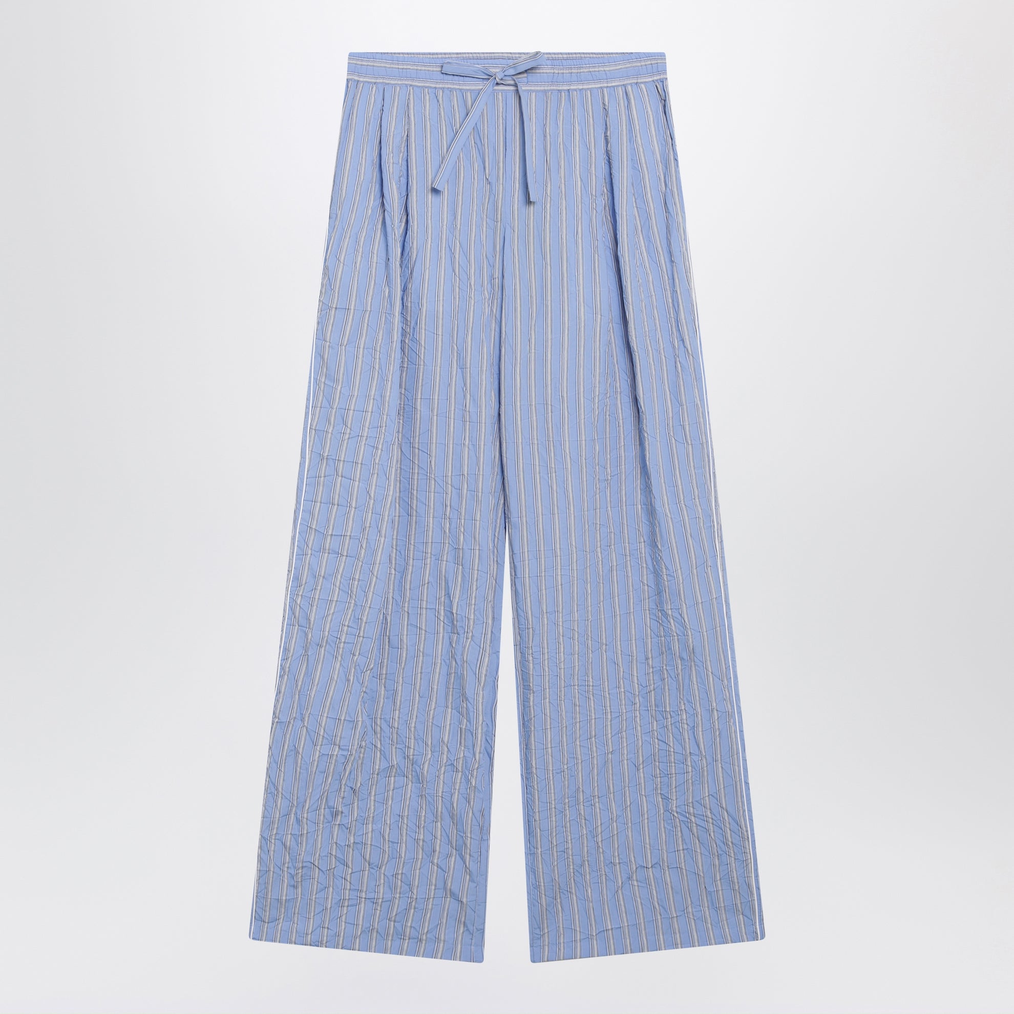 Pantaloni Vanity rigati in viscosa